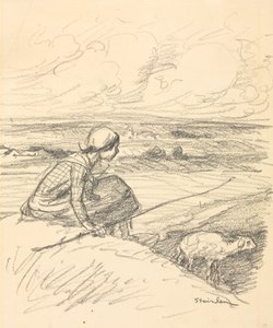 La Bergère, quatrième quart du 19e siècle ou premier quart du 20e siècle - Théophile Alexandre Steinlen