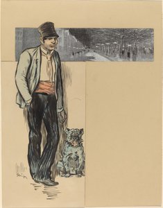 Vers le village, fin 19e-début 20e siècle - Théophile Alexandre Steinlen