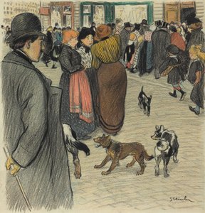 Regarder la foule - Théophile Alexandre Steinlen