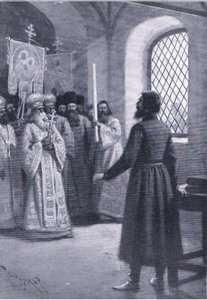 Boris Godounov en retraite au monastère supplié d