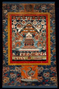Thangka commémoratif pour le rite Bhimaratha, 1850-75 - Tibetan School