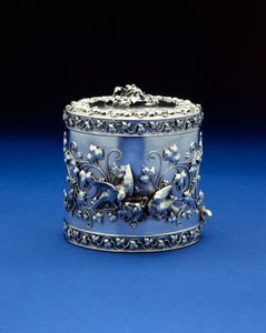 Boîte cylindrique par Tiffany & Co, vers 1870-1885