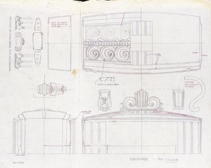 Dessin de design pour un centre de table d
