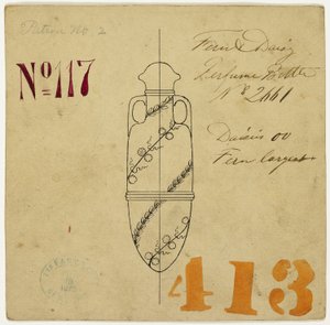 Conception pour une bouteille de parfum Fern and Daisy No. 2661 - Tiffany and Company
