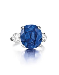 Bague (saphir, diamants et platine) - Tiffany and Company