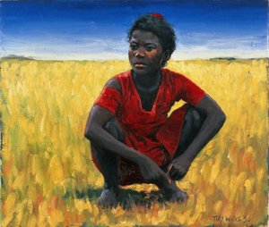 Fille en rouge, 1992