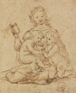 Madone avec deux enfants