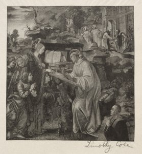 Vieux Maîtres Italiens : La Vierge apparaissant à Saint Bernard, 1888-1892 - Timothy Cole