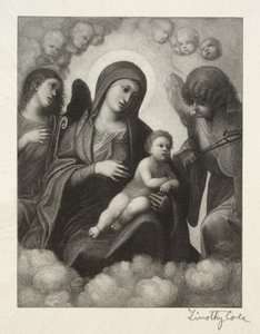 Maîtres italiens anciens : Madone et enfant en gloire, 1891