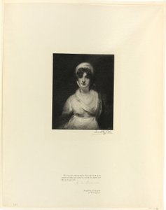 Portrait de Mme Siddons, des Maîtres Anglais Anciens - Timothy Cole