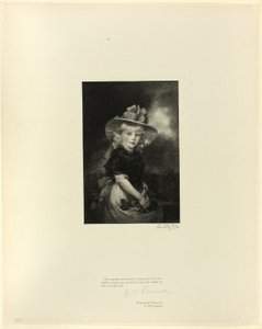 Princesse Sophia, fille de George III, des Maîtres anglais anciens - Timothy Cole