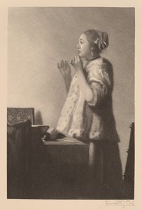 Le collier de perles - Timothy Cole after Johannes Vermeer