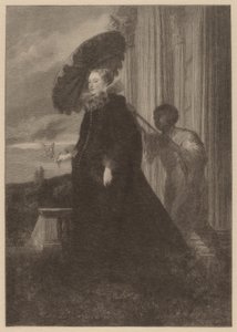 Marchesa Elena Grimaldi, épouse de Marchese Nicola Cattaneo - Timothy Cole after Sir Anthony van Dyck