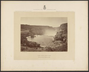 Snake River Cañon, Idaho, vue depuis les chutes de Shoshone - Timothy H. OSullivan