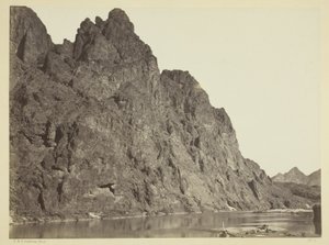 Falaise en face du camp Big Horn, Black Cañon, fleuve Colorado