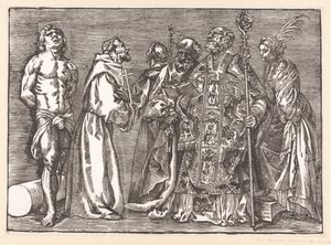 Six saints debout - Titiaan