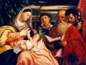 Madone et Enfant avec les Saints Étienne, Jérôme et Maurice