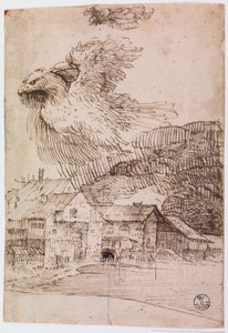 Maisons et un aigle