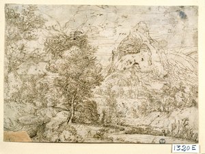 Paysage avec des oiseaux en vol - Titian (c.1488 1576)