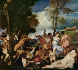 Les Andriens, vers 1523-24 - Tiziano Vecelli