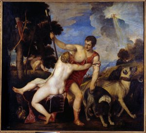 Vénus et Adonis - Tiziano Vecelli