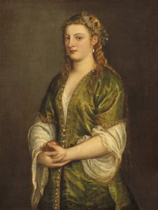 Femme tenant une pomme, vers 1550