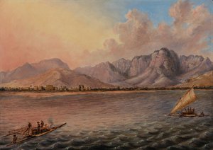 Mathwalta, Venua Levu Vitisa, Fidji, vers 1840 (huile sur toile) - Titian Ramsey Peale