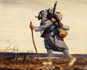 Poilu français de la Grande Guerre