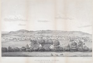 Plainville, Conn. depuis le sud-ouest