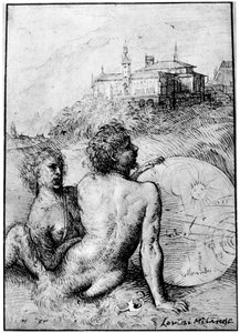 Paysage avec satyres, vers 1512, 1937 - Tiziano Vecelli