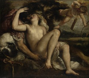 Mars, Vénus et Cupidon, ca 1530 - Tiziano Vecelli