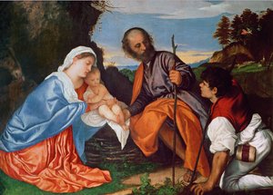 La Sainte Famille et un berger, c.1510