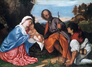 La Sainte Famille avec un berger, vers 1510