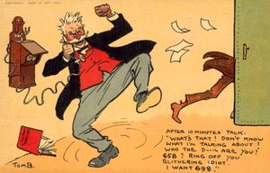 Mauvais numéro (chromolitho) - Tom Browne