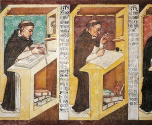 Frère Isnardo de Vicenza, fresque, Séminaire épiscopal, Salle capitulaire des Dominicains, Trévise