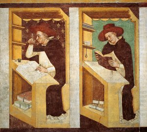 Moines dominicains (détail) - Tomaso da (late 15th century) Modena