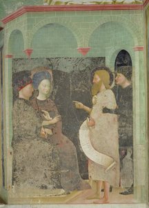 Jean-Baptiste réprimandant Hérode et Hérodiade pour leur adultère, 1435