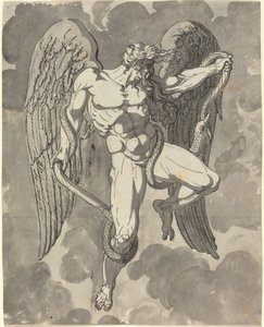 Saturne luttant avec un serpent - Tommaso Minardi
