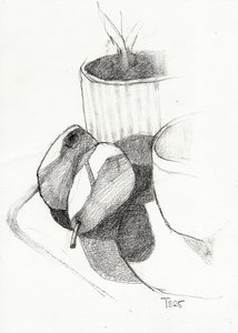Esquisse de nature morte aux poires - Tore Bahnson