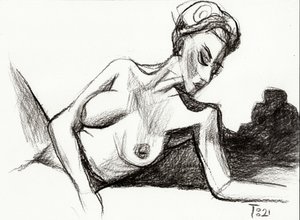 Esquisse de nu sensuel - Tore Bahnson