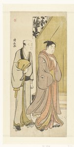 Acteur Iwai Hanshiro IV dans la vie quotidienne - Torii Kiyonaga