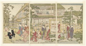 Jouer à colin-maillard - Torii Kiyonaga