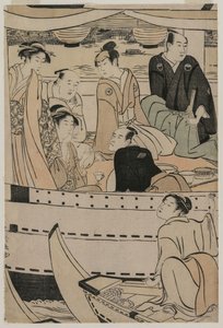 Partie de bateau sur la rivière Sumida, 1789 - Torii Kiyonaga