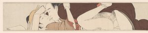 Amour pressé (série Sode no maki) - Torii Kiyonaga