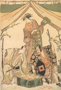 Scène du drame Oakinai Hiru-ga-Koshima, 1784-85