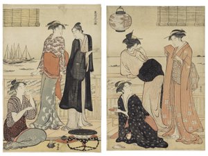 Le Sixième Mois, de la série Douze Mois dans le Sud - Torii Kiyonaga