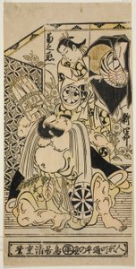 Les Acteurs Anegawa Shinshiro I et Segawa Kikunojo I