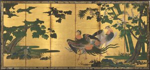 Paons et phénix - Tosa Mitsuyoshi