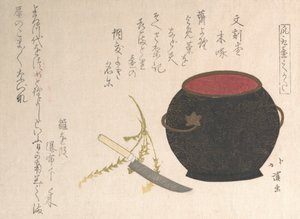Vase et couteau de cuisine, 1816