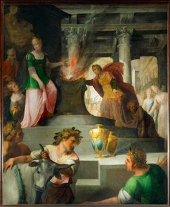 Hyante et Climene sacrifiant à Vénus (peinture sur toile)